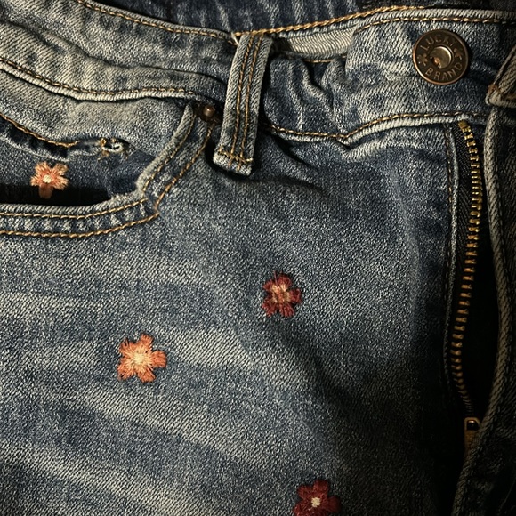 Lucky Brand Bridgette Skinny Floral Embroidered Jeans - Picture 6 of 8